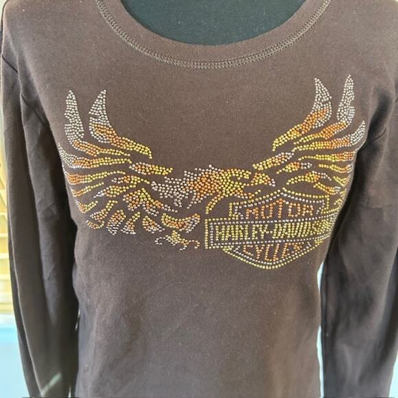 Harley-Davidson Women's Long Sleeve Shirt - Made in USA - Size L - Picture 2 of 6
